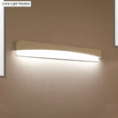 Modern minimalist white rectangular wall sconce lamp bedroom light