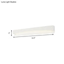 Modern minimalist white rectangular wall sconce lamp bedroom light