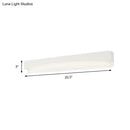 Modern minimalist white rectangular wall sconce lamp bedroom light