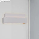 Modern minimalist white rectangular wall washer light for bedroom