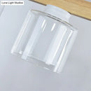Modern minimalist wood and white glass pendant light dining room