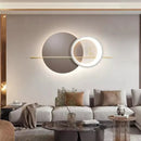 Modern moon deer wall light living room textured art decor