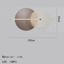 Modern moon deer wall light living room textured art decor
