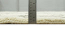Modern Moroccan Trellis 6x8 Ivory and Brown Natural Farmhouse Wool Hand Woven Rug