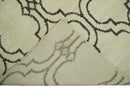 Modern Moroccan Trellis 6x8 Ivory and Brown Natural Farmhouse Wool Hand Woven Rug