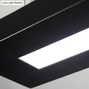 Modern mountain black acrylic led island light kitchen fixture width