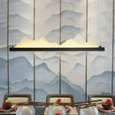 Modern mountain black acrylic led island light kitchen fixture width