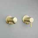 Modern multi finish decorbites brass triangle valve bathroom faucet