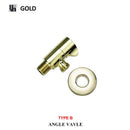 Modern multi finish decorbites brass triangle valve bathroom faucet