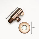 Modern multi finish decorbites brass triangle valve bathroom faucet