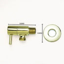 Modern multi finish decorbites brass triangle valve bathroom faucet