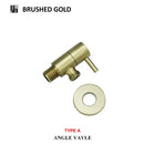 Modern multi finish decorbites brass triangle valve bathroom faucet