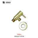 Modern multi finish decorbites brass triangle valve bathroom faucet