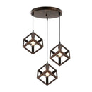 Multicolor Geometric Cube Pendant