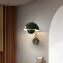 Modern mushroom wall lamp set bedroom brass base type finish