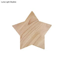 Modern natural wood star wall lamp living room sconce