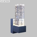 DecorBites™ Modern LED Crystal Wall Sconce Light Fixture for Bedrooms - Clear Bubble Design in Warm/White Light