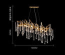 Modern nest crystal led chandelier living room bubble pendant light