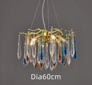Modern nest crystal led chandelier living room bubble pendant light