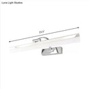 Modern nickel finish rectangular led vanity light – bathroom white light