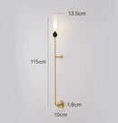 Modern nordic decorbites copper wall lamp for living room