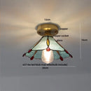 Modern nordic gold glass flower led ceiling lights for bedroom