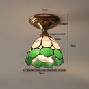 Modern nordic gold glass flower led ceiling lights for bedroom