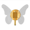 Modern nordic gold led butterfly wall lamp for bedroom
