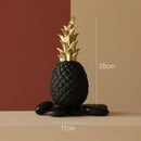 Modern nordic gold & white golden pineapple figurine living room decor