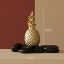 Modern nordic gold & white golden pineapple figurine living room decor