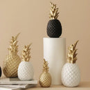 Modern nordic gold & white golden pineapple figurine living room decor