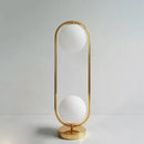Modern nordic golden body glass led desk lamp bedroom art deco light