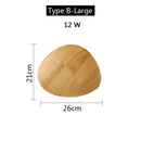 Modern nordic natural wood led wooden wall lamp bedroom sconces