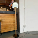 Modern nordic wood and glass floor lamp for living room