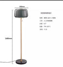 Modern nordic wood and glass floor lamp for living room