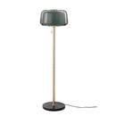 Modern nordic wood and glass floor lamp for living room