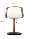 Modern nordic wood and glass floor lamp for living room