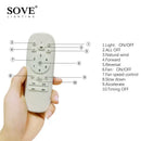 Modern off white 60" wood ceiling fan living room remote control