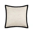 Modern off-white and gold black stripe jaquard cushion cover living room