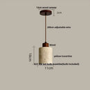 Modern off white cave stone led pendant light dining room