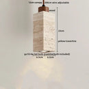 Modern off white cave stone led pendant light dining room