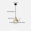 Modern off white cave stone led pendant light dining room