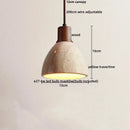 Modern off white cave stone led pendant light dining room