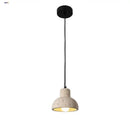 Modern off white cave stone led pendant light dining room