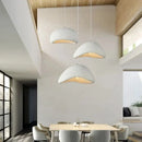 Modern off white ceramic pendant light dining room led chandelier