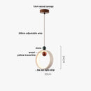 Modern off-white travertine adjustable led pendant light dining room