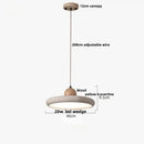 Modern off-white travertine adjustable led pendant light dining room