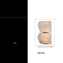 Modern onyx amber geometric led outdoor wall sconce backyard light