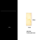 Modern onyx amber geometric led outdoor wall sconce backyard light
