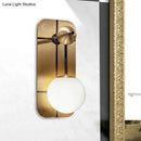 DecorBites™ Modern Opal Glass Ball Sconce with Brass Wall Mount - Elegant 1 Head Light Fixture